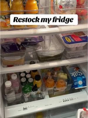 Restock my fridge with me | #cleaning #cleanwithme #fridgerestock #restockwithme #cleaninghacks #oldschoolselfcare 