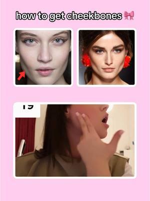 how to get cheekbones 🎀 #exercise #GlowUp #viral #foryoupage #workout #tutorial #girlstips #fürdich #fy #fyp #foryou #furdich #cheekbones #cheeks 