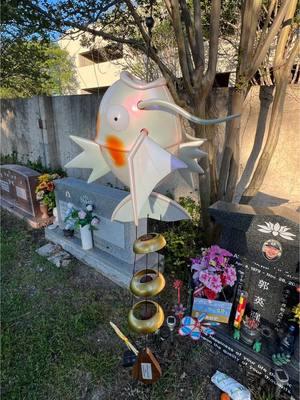 Been lagging on making this post. Here’s my magikarp wind chime for my brothers headstone. #pokemon #pokemontiktok #pokeart #bakabuilds #fyp #plasticmodel #windchime #windchimes #magikarp 