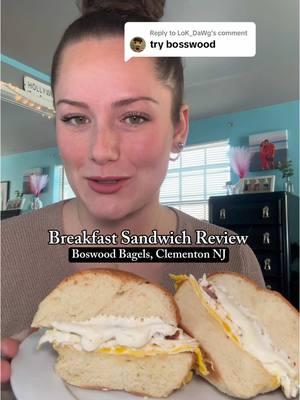 Replying to @LoK_DaWg definitely  reccomend giving Boswood bagels (in Clementon, NJ) a try! Where should I go next?! 👀🥯👇 #bagel #bagelsandwich #breakfastsandwich #bestbreakfast #breakfastfood #breakfastideas #bestbreakfastsandwich #njfood #njbagels #reccomend #reccomendation   