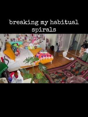 breaking my habitual spirals | part 1: cleaning my room ꩜ full video on my yt channel @amorchakra #gettingmylifetogether #spiritualgrowth #foryouu 