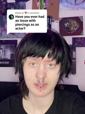 Replying to @🍄 good question! but yeah like i said the shows themselves don’t really care about piercings or tattoos since a lot of actors do have them, just be careful about new piercings with masks and getting makeup done #fyp #scareacting #scareactor #hauntedhouse #hauntactor #foryoupage #fypシ 