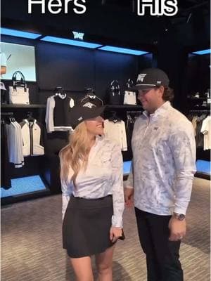 Hers and His Golf Looks 😍  #PXG Troops @clpezzola and Nicholas Iacovella show off their best #PXGApparel styles!  Be sure to check out the end-of-season sale on select apparel pieces by clicking the shop link 🥳 #PXG #PXGTroops #GolfTok 