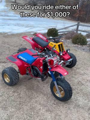 Which one you taking out? #yamaha #banshee #honda #atc250r #threewheeler #atv #fourwheeler #250r 