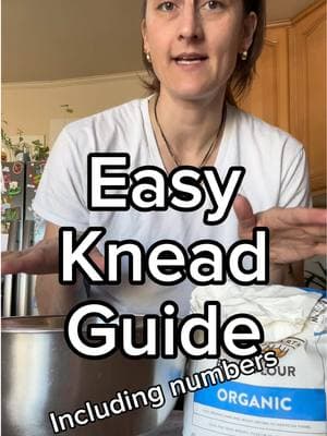 Easy knead guide with numbers! I find it so much easier to count kneads than track time because it is easier to compare recipes, but here’s the info you need to decide for yourself 💕 happy baking! #easybakingtips #bakingtips #kneadingtutorial #beginnerbreadmaking 