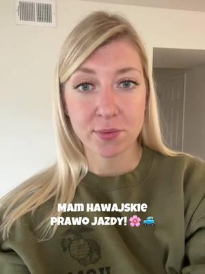 Mam hawajskie prawko aaaaa!!! 🌸🩷🚙 #polkawusa #prawojazdy #hawaje #Vlog 