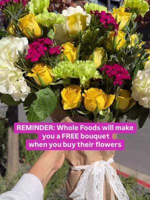 Create a magical day by buying flowers for someone you love or for yourself and getting them wrapped for FREE! At @wholefoods or @HEB!💐✨🌷 . . . . . #wholefoods #wholefoodsmarket #flowers #wholefoodsbouquet #heb #wholefoodsflowers #bouquet #freshflowers #flowerbouquet #freeflowers #austin #austintx #texas #heb #hebflowers