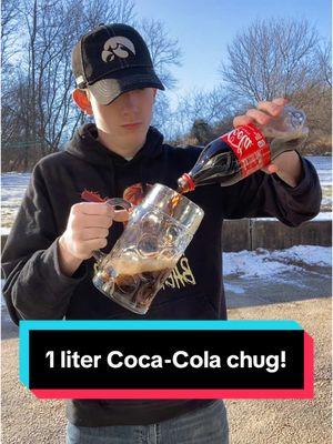 Replying to @Ivelina Bikovskа 1 liter Coca Cola chug! WHATS NEXT?! #replychug #coke #cocacola #chug #chugchallenge #chugging #soda #sodachallenge #foryoupage #fyp #1liter 