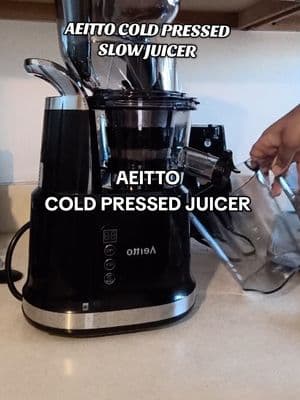 This  juicer is exactly what I was looking for. #juicer #slowjuicer #coldpressed #coldpressedjuicer #aeitto  #aeittojuicer #healthyjuice #juicing 