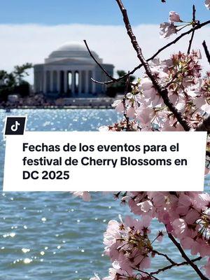 🌸✨ ¡El festival que todos esperamos está aquí! ✨🌸 📅 Fechas: Jueves, 20 de marzo - Lunes, 14 de abril de 2025 🎶 TIDAL BASIN WELCOME AREA & ANA STAGE: Todos los días, 10 AM - 6 PM, con presentaciones desde las 12 PM. 🌟 Eventos destacados: 🎤 Ceremonia de apertura 📅 Sábado, 22 de marzo | 🕔 5 - 6:30 PM 📍 Warner Theatre, 513 13th Street, NW, Washington, DC 🎏 Festival de cometas 📅 Sábado, 29 de marzo (Fecha de lluvia: 30 de marzo) 🕙 10 AM - 4 PM 📍 Washington Monument Grounds 🎆 Petalpalooza 📅 Sábado, 5 de abril 🕐 1 - 9 PM 📍 Capitol Riverfront Navy Yard Metro (salida Dept of Transportation) 🎇 ¡Fuegos artificiales visibles desde Anacostia Park! 🌸 Desfile de los Cherry Blossoms 📅 Sábado, 12 de abril 🕙 10 AM - 12 PM 📍 Constitution Avenue NW (entre las calles 7 y 17) 🎀 Pink Tie Party 📅 Viernes, 14 de marzo | 🕖 7 - 11 PM 📍 Union Station Washington, DC 🎟️ Boletos: $250 + tarifas 🏨 Este es el momento perfecto para buscar alojamiento: entre más cerca la fecha, más altos los precios. 💡 ¿Quieres ahorrar? Busca opciones en MD o el norte de VA, lejos del bullicio del centro de DC. 🚆 Muévete con tren o bus, ¡es fácil y accesible! ⏰ Llega temprano para evitar multitudes y disfrutar tranquilamente de las 🌸. #viral #parati #dctiktok #virginiatiktok #marylandtiktok #latinosenmaryland 