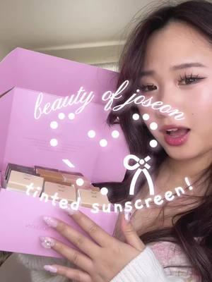 @Beauty of Joseon US is releasing tinted sunscreens!! so dewy and gives you that korean glass skin look. i’m literally so in love. so lightweight on the face! @Picky Shop: @Picky Creators 💖 #beautyofjoseon #beautyofjoseonsunscreen #tintedsunscreen #sunscreenreview #sunscreen #koreanmakeup #koreanskincare #makeupasmr #koreanproducts #beautyofjoseontintedsunscreen #pickycreators #gopicky 