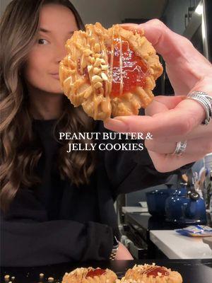 Peanut Butter & Jelly Cookies🥜 Get ready to indulge in the ultimate peanut butter and jam cookie—a soft, buttery treat with a sweet, gooey jam center that melts in your mouth. Perfectly balanced and easy to make, these nostalgic cookies are a must-bake for anyone who loves the classic PB&J combo with a gourmet twist! Full recipe on my website colbytroy.com #Foodie #Recipe #cookies #cookierecipe #peanutbutter #peanutbutterjelly #pbandj #nostalgia #easydessert #EasyRecipe #sweettreats #peanutbuttercookies #easycookies 