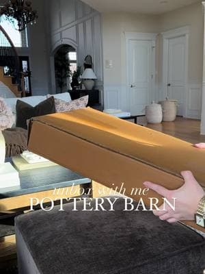 Unbox with me my new Pottery Barn finds! So in love with the texture, shape and size of this vase! This tray is a staple and these covers are so beautiful! #coffeetabledecor #livingroominspo #potterybarn 