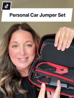 Every car needs to have one of these personal car jumper sets!  #carjumper #carjumperkit #carjumping #carjump #carbattery #caressentials #newcaressentials #carmusthaves #deadcarbattery #jumpercables