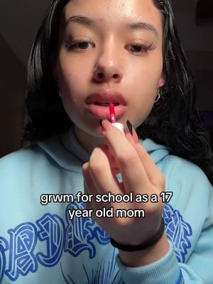 grwm 1/24 draft #fyp #grwm #school #teenmom #teenmommy 