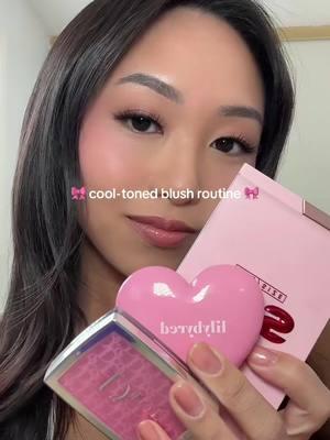 cool-toned blush on warm-toned skin >> @진.짜 릴리바이레드 @Diorbeauty @ONE SIZE BEAUTY  #blushtutorial #blushroutine #cooltonedmakeup #cooltonedblush #lilybyred #diorblush #onesizebeauty 