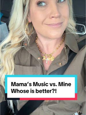 She wasn’t vibing😂  I couldn’t of survived of their music😂  #mamadaughterday #musicvibes #fypシ  #meganmoroneymusic #whatevermamaissinging #caughtavibe #Music #cardancingtiktok #mamadaughter 