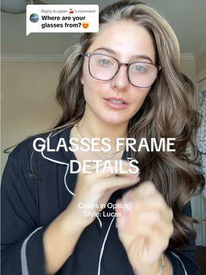 Replying to @piper 🍒 answering one of my most asked questions!!! I’ve had these for about a year and a half now and love them so much! In the market for a clear pair though if anyone has any recs 🤓💗 #glasses #colorsinoptics #frames #glassesframes #lucasframes #glassesdetails #tortoiseframes #cuteglasses #girls 