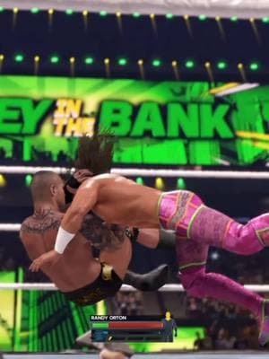 An RKO off the Curb Stomp and Randy Orton strikes again #randyorton #triplethreat #wwe2k24gameplay #drewmcintyre #sethrollins #thepeopleschampionship 