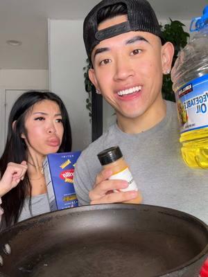 Trying my brothers cooking, cinnamon twist @Jennifer Ngo #davidngo #mukbang 