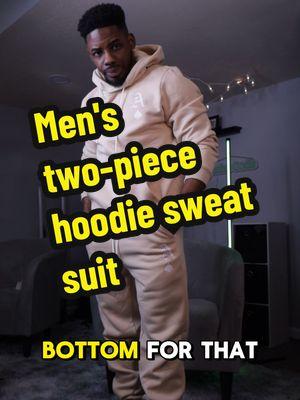 Level up your style with this men's two-piece hoodie sweat suit! Featuring a bold design on the hoodie and pant legs, it’s perfect for making a statement while staying comfy. Whether you’re hitting the gym, running errands, or just chilling, this set has you covered. Get yours now and stand out from the crowd! #MensFashion #StreetwearStyle #SweatSuitSeason #HoodieFit #CasualStyle #FashionForMen #MenStyleGuide #StreetStyleVibes #TrendingNow #TikTokFashion