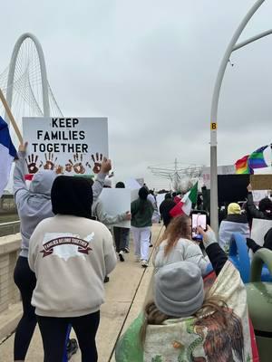 1/26/25- Dallas, TX 💙 #familiesbelongtogether #fyp #weallmatter #mixedstatusfamilies #stopseparatingfamilies #dallas #dallasprotest #luandlesadventures 