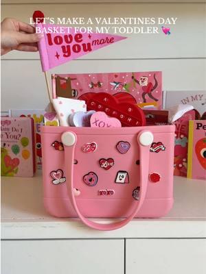 Let’s make a practical & cute Valentines Day basket for my toddler!💝 #creatorsearchinsights #valentinesdaygift #valentinesdaybasket #giftbasket #lovebasket #ValentinesDay #valentinesgiftsforkids #kidsvalentines #toddlervalentines #toddlermom #toddlersoftiktok #toddlergifts 