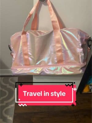 Travel in style! #baglady #traveltiktok #travel #prettyinpink #creatorsearchinsights #luggage #bag 