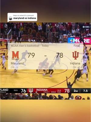 Replying to @arbar13 RODNEY RICE CALLS GAME AS MARYLAND GETS THE WIN OVER INDIANA🔥 (via:@FOX Sports) #marylandbasketball #marylandterps #collegebasketball #collegehoops #goterps #gamewinner