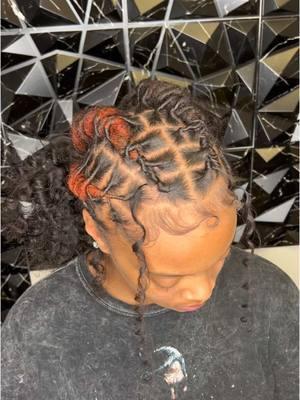 It’s hard being the talented big sister 😌#creatorsearchinsights #hairtsylesoftiktok #lochairstyles #hairstylesforblackgirls