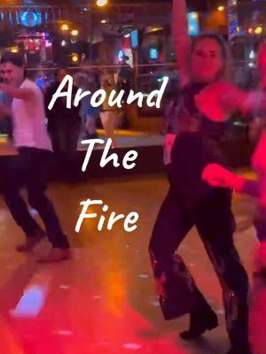 Around the Fire! 🔥  A moment for the fit… because that was 🔥🪩 #katiecanlinedance #linedancing #socallinedancing #linedancersoftiktok #roadtostagecoach2025 #stagecoachdancecontest2025 #aroundthefirelinedance 