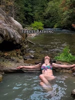 Literally forest bathing🛁🌲  Share with someone you'd like to bathe in the forest with!😋🌿  The pools here are breathtaking!😍 A blue-green oasis of steaming water at about 110°F; nature’s hot tub!🥰 It’s surrounded by vibrant multi-colored mineral streaks decorating the rocks and a cave adorned with fascinating formations creates a mystical backdrop.✨️ These bubbling springs sit level with a rushing river, its powerful flow surrounded by the lush forest—a sensory paradise!💧💫  While we’re soaking in hot springs to, quite literally, forest bathe.😜 You can still enjoy the magic of forest bathing without stepping into a spring!🌲✨ A bath is not required to forest bathe.😉  Benefits of forest bathing: 😁 Boosts your mood 🧘‍♀️ Reduces stress and anxiety 💓 Improves heart health 💭 Enhances focus and creativity 🌬️ Strengthens your immune system  Whether you’re soaking in a natural hot spring or simply walking among the trees, forest bathing invites you to connect with the earth and embrace its healing energy.🤗 Close your eyes, breathe deeply, and let the sounds, scents, and textures of nature revitalize you!🌿✨️  📍 Umpqua Hot Springs 🚶‍♂️Mileage: 0.8 miles ⛰️ Elevation gain: 200 feet  Would you take a dip in nature’s hot tub or prefer a stroll through nature for your forest therapy? Share your favorite way to unwind in nature.🌳💬  ✅️Save for your next adventure and follow for more hidden gems like this!☺️💚 #forestbathing #forestbath #forestbathingtherapy #forestbathingguide #foresttherapy #foresttherapyguide #foresttherapywalk #naturetherapy #naturetherapyforsoul #natureheals #natureconnection #natureswonder #naturemagic #naturemedicine #naturemeditation #hotsprings #hotspring #naturebath #naturebathing #umpquahotsprings #oregonhotsprings #oregontravel #traveloregon #travelguide #travelguides #adventurepartner #adventureinspired #travelpassport #pnw #pacificnorthwest 