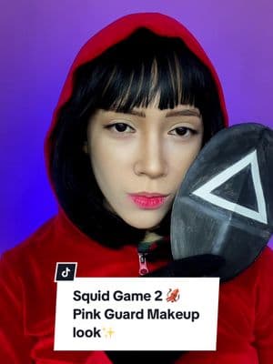 Solo haré mi trabajo 😌🦑🖤❤️ @Squid Game Netflix  #squidgame #squidgamenetflixseries #squidgamekdrama #pinkguards #makeuplook #squidgamemakeup #netflix #netflixseries 