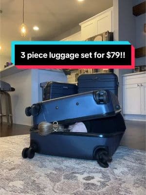 Luggage set… all 3 for the price of what I paid for ONE! Such a good deal #luggageset #luggagepacking #luggagehack #suitcase #suitcaseset #travelgoals #travelgear #checkedbag #packlikeapro #carryonessentials #travel #travelessentials #travelneeds #travelluggage #hardshellsuitcase #travelinstyle #readyfortakeoff✈👩‍✈️ #travelmore #adventuretime #jetsetter 