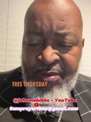 “Join John M.A. Bibbs Sr. every Thursday morning on YouTube for a powerful 6 am prayer session! Submit your prayer requests to 6amprayertime@gmail.com and let’s come together to seek God’s will in your life. Tune in this Thursday at 6 am and experience the transformative power of prayer!” Here are some possible hashtags for the prayer session: #6amPrayerTime #PrayerSession #ThursdayMorningPrayer #PrayerRequests #SeekingGodsWill #PowerOfPrayer #TransformativePrayer #MorningPrayer #PrayerCommunity #FaithAndPrayer #WeeklyPrayerSession #PrayTogether #GodsWillForYourLife