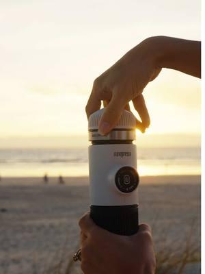 Create your own cafe wherever your adventures take you. @shorecreations  #wacaco #nanopresso #espresso #coffeewithaview #tiktokcoffee 