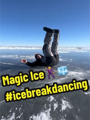 Magic Ice🕺🧊  @AaronWilliams  #icebreakdancing #breakdancing #magicmike #humor #hardwater #ice #snow #dance #entertainment #lakewinnebago 