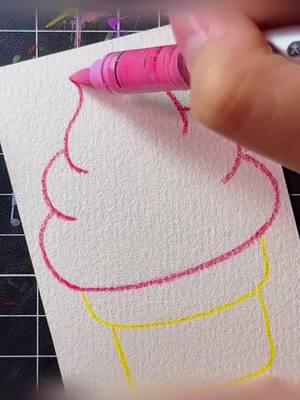 Ice Cream Cone #VividColors #ArtisticBliss #CalmingArt #AcrylicArtworks #TherapeuticArt #ExpressYourselfArtistically #PeacefulArt #ArtisticCalm #DrawToRelax #AcrylicCrafts