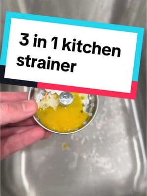 Upgrade your sink strainer! 💦  #sink #sinkstrainer #sinkdrain #modernsink #modernsinkkitchen #sinkdrains #unclog #sinkdrainsmells #kitchen #kitchengatgets #tiktok 