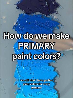 Replying to @pandafresh13 Sometimes, it’s hard to find pigments that perfectly match a primary hue! PB17 (Phthalo Cyan) and PG50 (Cobalt Teal) are the closest matches I’ve found to the primary color Cyan. I use them together to get an even wider range of color capability! #painting #colortheory #cyan #primarycolors #cmy #cmy2 #paintmixing 