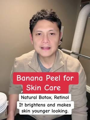 Banana peel skin care.. it worked #skincare #facialtreatment #facialmask #women #seniors #everyone #skincareroutine 