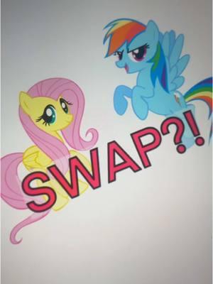 MLP fluttershy and Rainbow swapped!! #mlp #mlpswa #mlpswapau #mlpswaps #mlpfluttershy #mlprainbowdash 