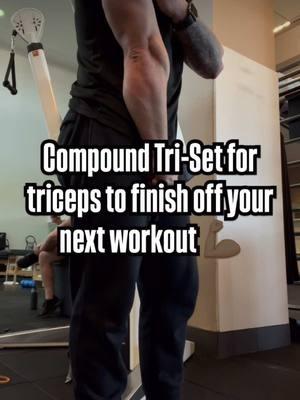 Save this killer Tricep finisher!!! Hit it tomorrow. 3 rounds total 💪🏼💪🏼 #tricepsworkout #triceps #workout #athlete #speedcoach #armworkout #swole #gym #armday