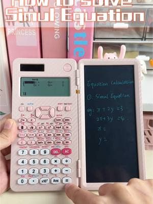 How to solve Simul Equation in NEWYES fx-991EX scientific calculator #newyes #math #tutorial #scientificcalculator #calculator #math #school #coolest #Amazonmademebuyit #Amazonfind #study #studygram #stationery #stationerylove #coolgadgets #learningtool