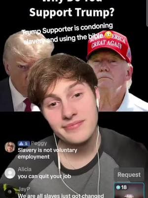 Trump Supporter Using the Bible to support slavery #trumpsupporters #maga #slavery #africanhistory #whitejesus #religionispoision #religion #whitebondage #fyp #fypシ #fypage #unitedstates #dividedstatesofamerica #whitesuppremacyisadisease @Parker 