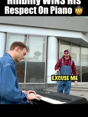 Hillbilly WINS His Respect On Piano 🤠 #piano #publicreaction #pianocover #vantoan