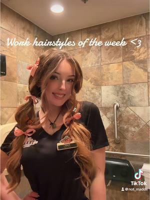 Hairstyles of the week, I lost tract of how many of these I did lol #serverhairstyles #server #hair #hairstyles #workhairstyles #fyp #foryourpage #txrh