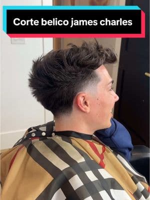 Corte belico para James Charles  #selftaughtbarber #barberlife #barberstyle #vshape #burstfade #labarber #losangelesbarber #midtaper #menshaircut