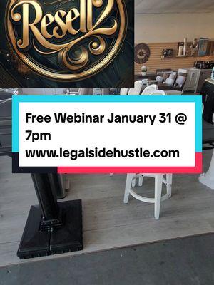 Sign Up to Register for the "What 2 Resell" Webinar www.legalsidehustle.com  This webinar is designed to teach you how to figure out what to resell! If you're ready to start a reselling business but don't know where to begin, this is the perfect starting point. Learn how to: ✅ Identify the best products to resell ✅ Use simple strategies to uncover what people need ✅ Create a plan to start sourcing the right inventory This isn’t about running a business—this is about learning the critical first step: figuring out what to resell. Ready to begin your reselling journey? Let’s go! 📌 IMPORTANT: You must subscribe to @LegalSideHustle on YouTube to sign up for the webinar. 📩 Questions? Email us at LegalSideHustle@gmail.com Legal Side Hustle – The first step to flipping success! #reseller #dropship #resellercommunity #fashion #resellerwelcome  #openreseller #poshmark #onlineshop #bisnisonline #ebay #onlineshopping #resellerlife #poshmarkseller #like #OOTD #bajumurah #dress #olshop #jakarta #murah #ebayseller #dropshipper   #thrifting #poshmarkcommunity #Pallet #pallets #Liquidation #liquidationpallets #Palletliquidation #Palletcourse #PalletProgram #flippingpallets #legalsidehustle #PalletFlipping #sidehustle #sidehustles #sidehustleideas  #LegalSideHustle #reseller #thewholethang #Dwholethang #Liquidation 