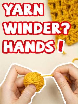 No yarn winder? Your hands will do the trick!#yarn #yarnwinder #yarnlovers #yarncraft #yeezhee #fyp